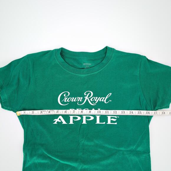 Crown Royal Regal Apple Bright Green Graphic Women's T-Shirt/Tee - Size M - GUC - Picture 9 of 10
